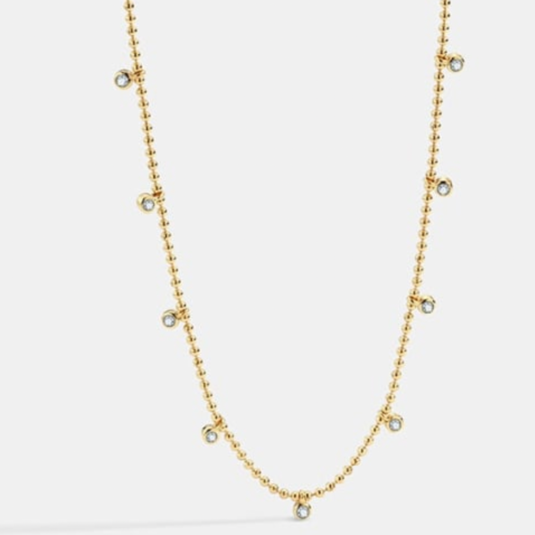 Golden Pearls Necklace: Timeless Elegance