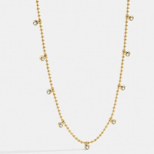 Golden Pearls Necklace: Timeless Elegance